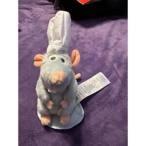 Disney Chef Remy Ratatouille Epcot France Paris Magnetic Shoulder Plush Toy